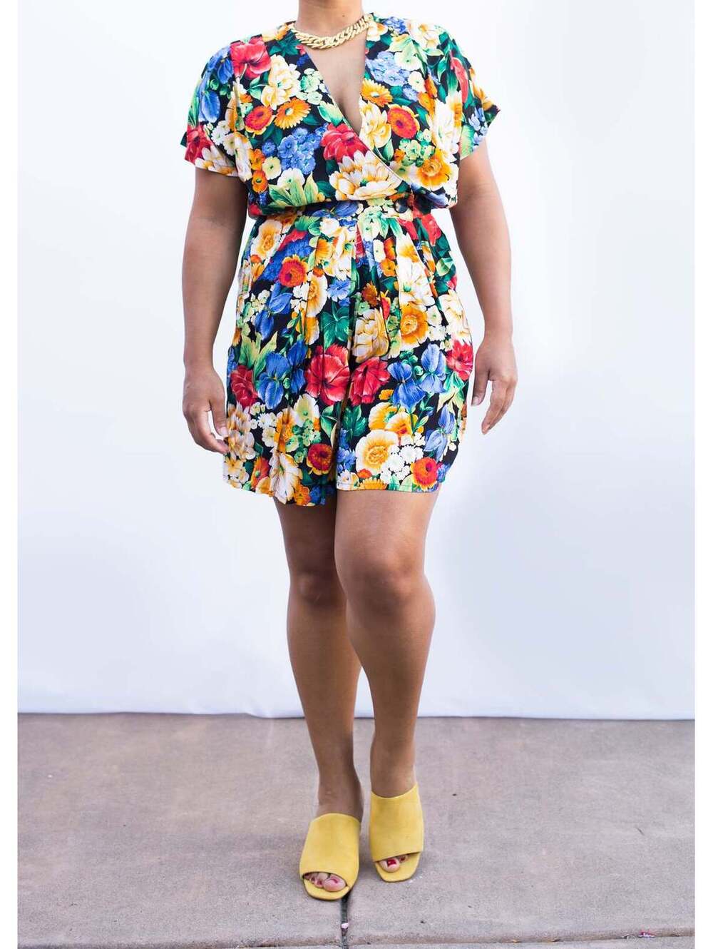 Flam Floral Romper